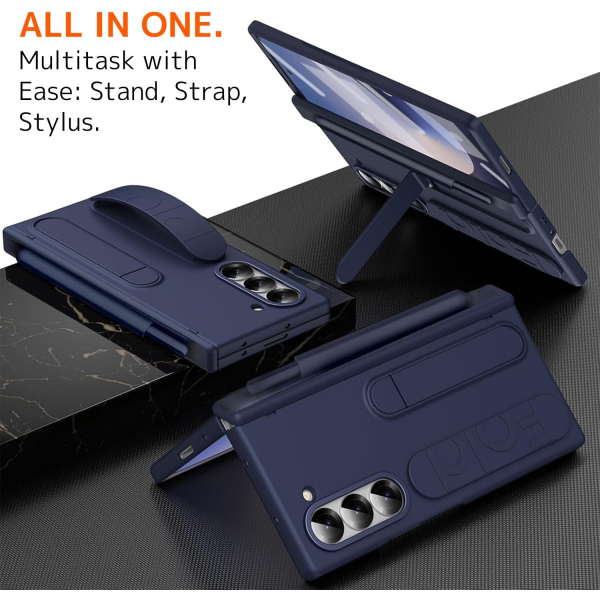 NINKI Samsung Galaxy Z Fold 7 Kickstandl Klf-Blue