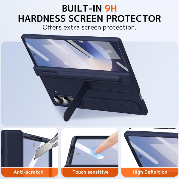 NINKI Samsung Galaxy Z Fold 7 Kickstandl Klf-Blue