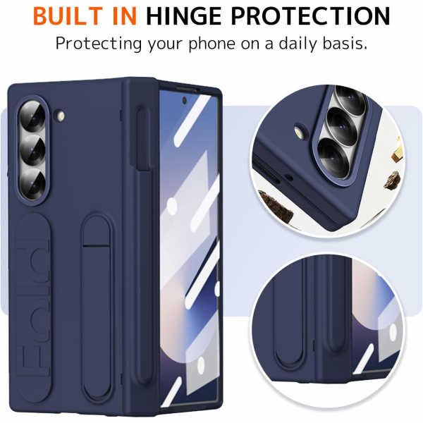 NINKI Samsung Galaxy Z Fold 7 Kickstandl Klf-Blue