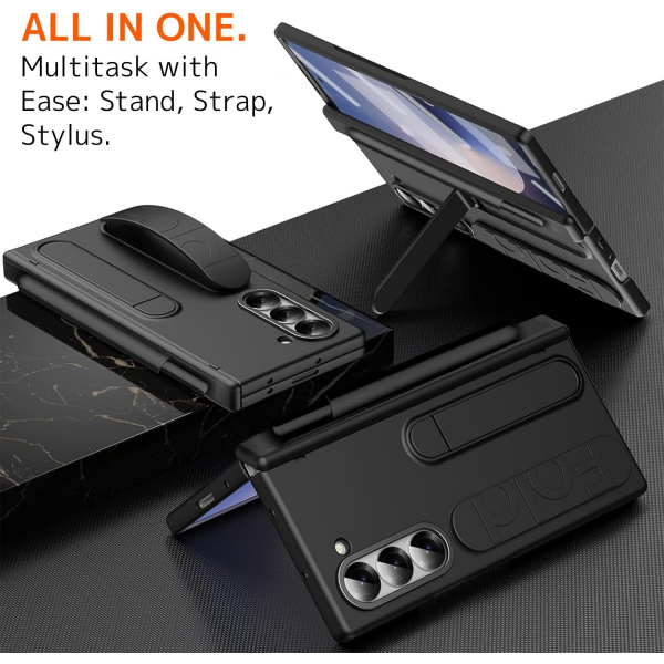 NINKI Samsung Galaxy Z Fold 7 Kickstandl Klf-Black 