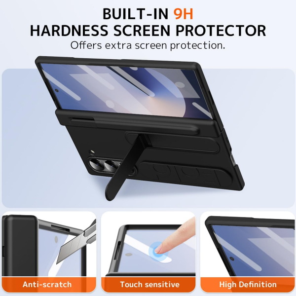 NINKI Samsung Galaxy Z Fold 7 Kickstandl Klf-Black 