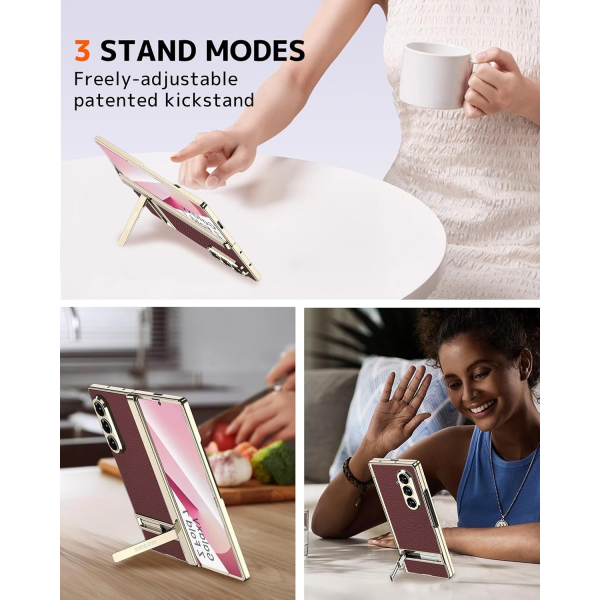 NINKI Samsung Galaxy Z Fold 7 Klf-Wine Red