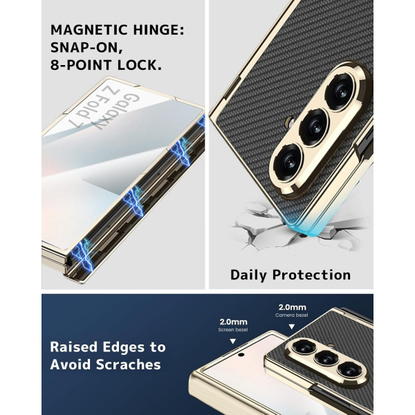 NINKI Samsung Galaxy Z Fold 7 Klf-Carbon Fiber 