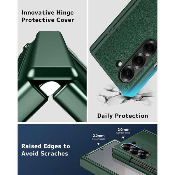 NINKI Samsung Galaxy Z Fold 7 Darbeye Dayankl Klf-Green