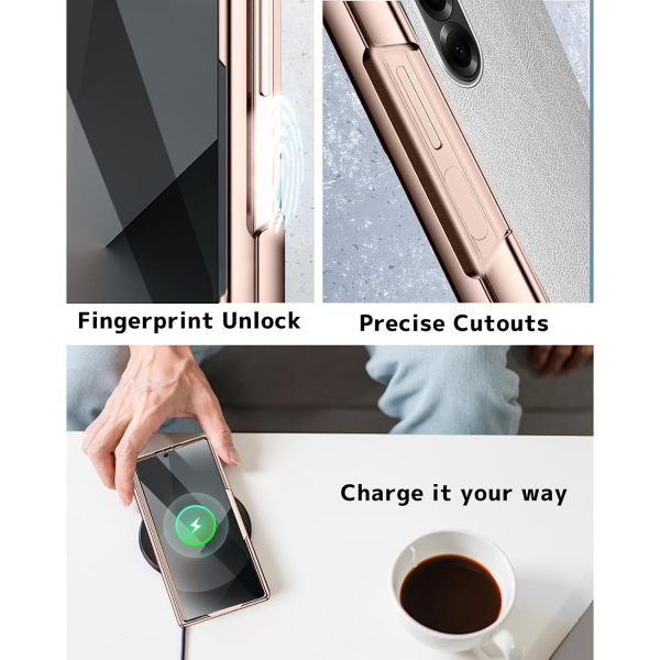 NINKI Samsung Galaxy Z Fold 7 Darbeye Dayankl Klf-Gold