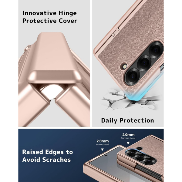 NINKI Samsung Galaxy Z Fold 7 Darbeye Dayankl Klf-Gold