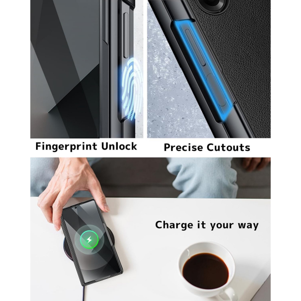 NINKI Samsung Galaxy Z Fold 7 Darbeye Dayankl Klf-Black 