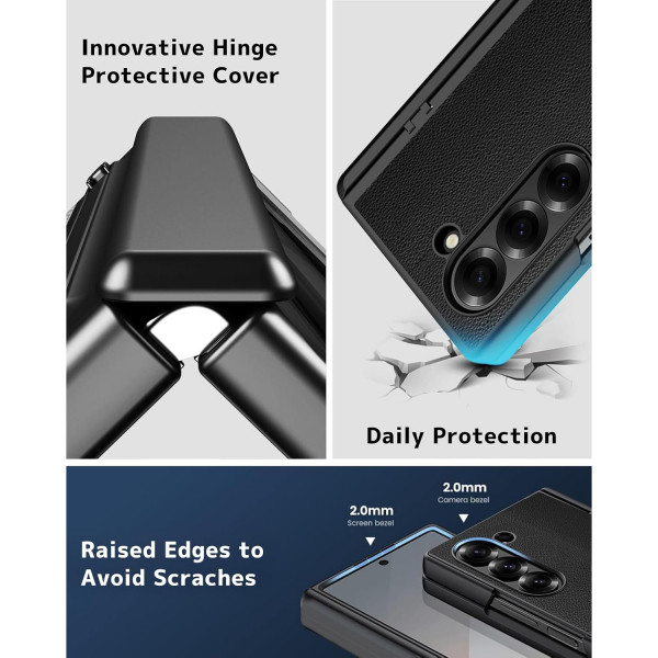 NINKI Samsung Galaxy Z Fold 7 Darbeye Dayankl Klf-Black 