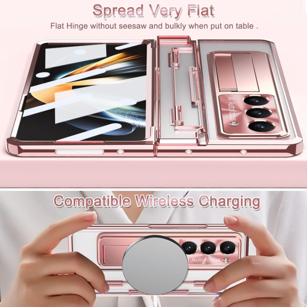 NINKI Kickstandl Galaxy Z Fold 6 Klf-Rose Gold