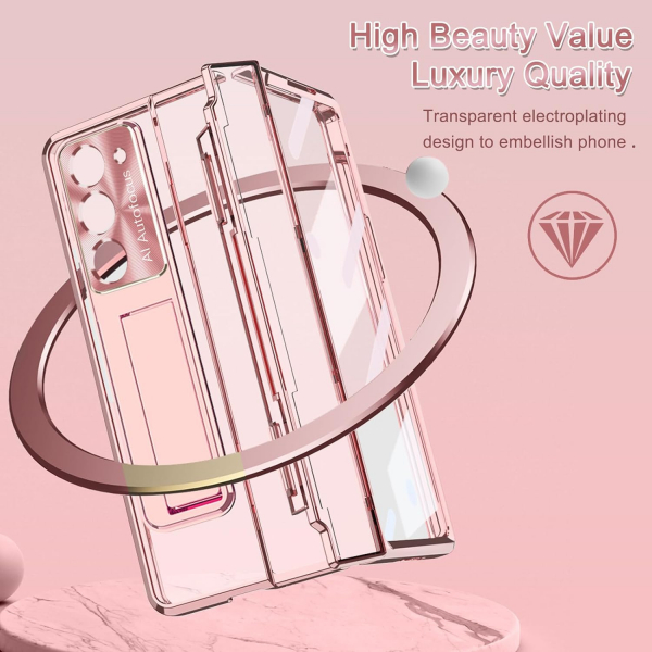 NINKI Kickstandl Galaxy Z Fold 6 Klf-Rose Gold