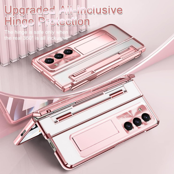 NINKI Kickstandl Galaxy Z Fold 6 Klf-Rose Gold