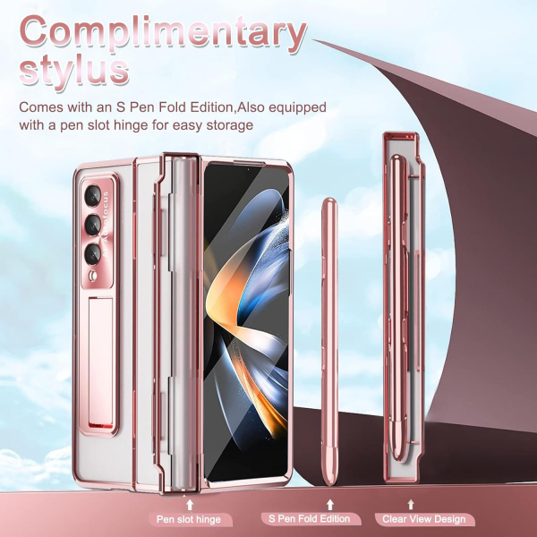 NINKI Kickstandl Galaxy Z Fold 6 Klf-Rose Gold