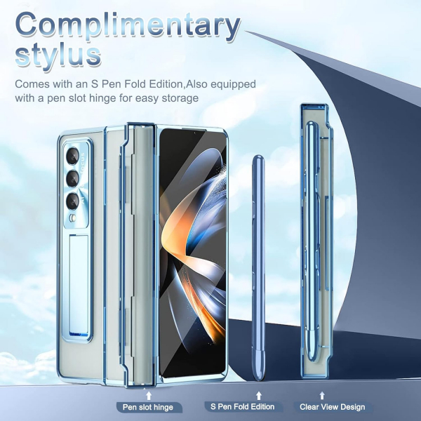 NINKI Kickstandl Galaxy Z Fold 6 Klf-Blue
