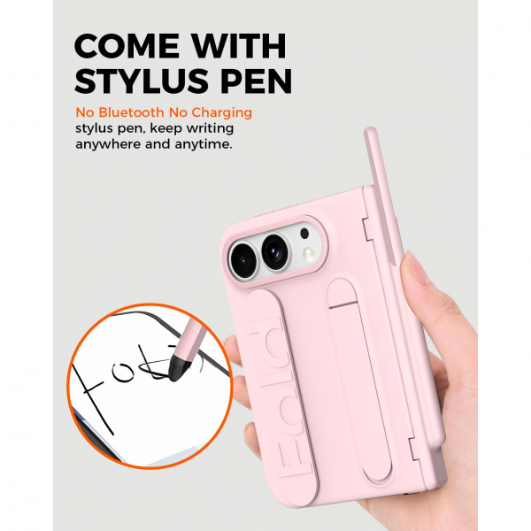 NINKI iPhone Duo Standl� Ekran Koruyuculu K�l�f-Pink