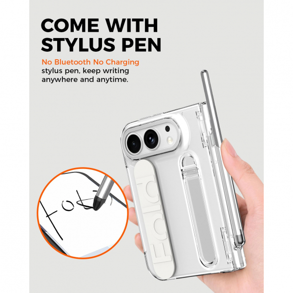 NINKI iPhone Duo Standl� Ekran Koruyuculu K�l�f-Clear