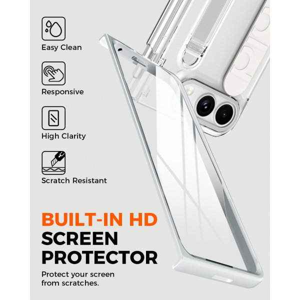 NINKI iPhone Duo Standl� Ekran Koruyuculu K�l�f-Clear