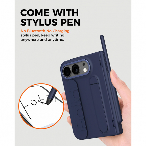 NINKI iPhone Duo Standl� Ekran Koruyuculu K�l�f-Blue