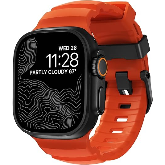 NOMAD Apple Watch 10 49mm Rocky Point Kay��-Magma/Black