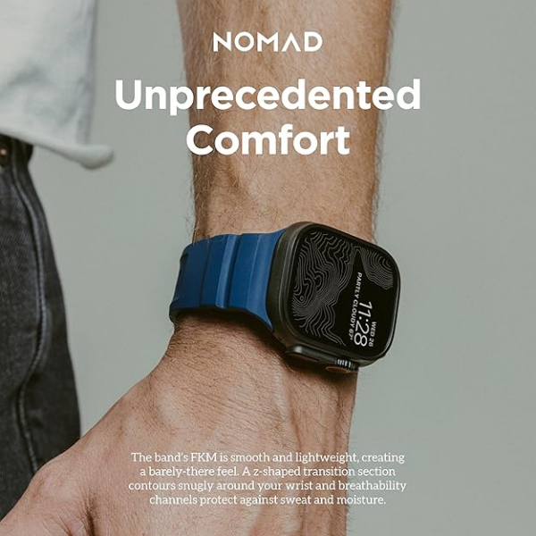 NOMAD Apple Watch 10 46mm Rocky Point Kay-Atlantic Blue