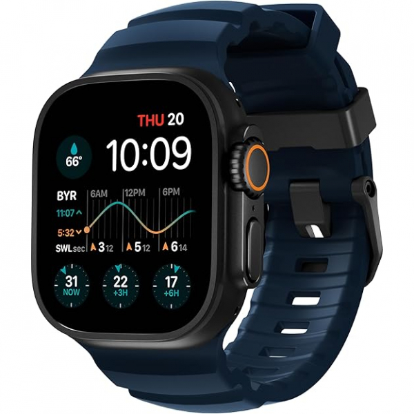 NOMAD Apple Watch 10 46mm Rocky Point Kay-Atlantic Blue