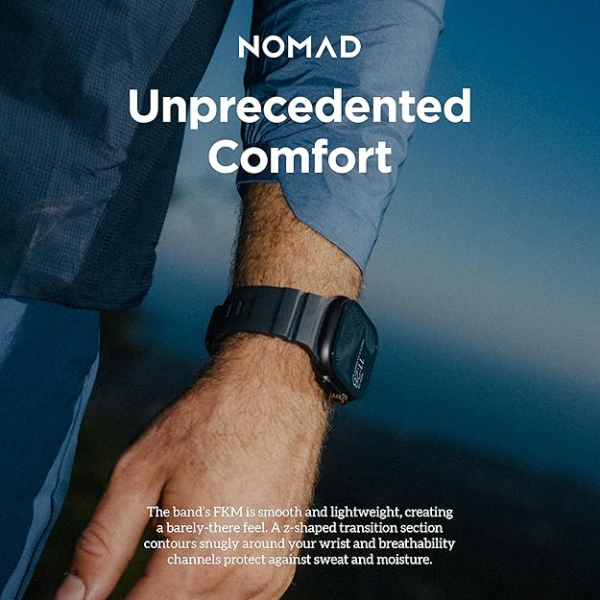 NOMAD Apple Watch 10 46mm Rocky Point Kay-Dark Storm Gray