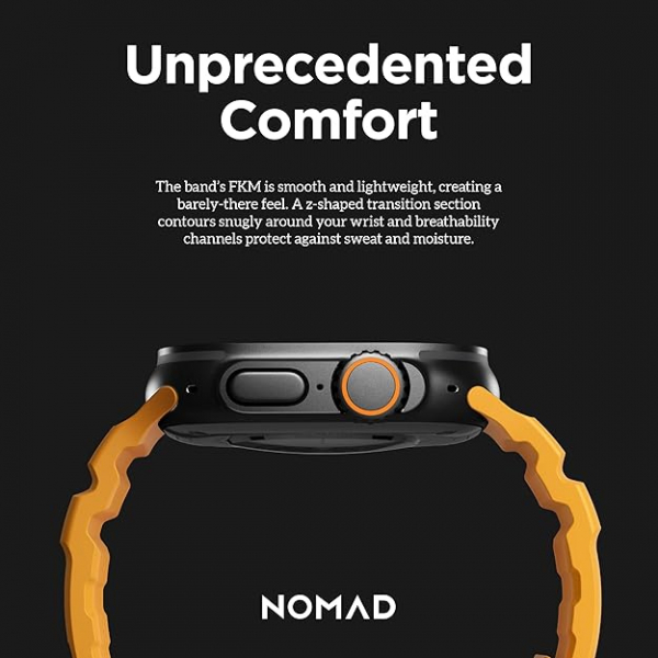 NOMAD Apple Watch 10 46mm Rocky Point Kay-Yellow