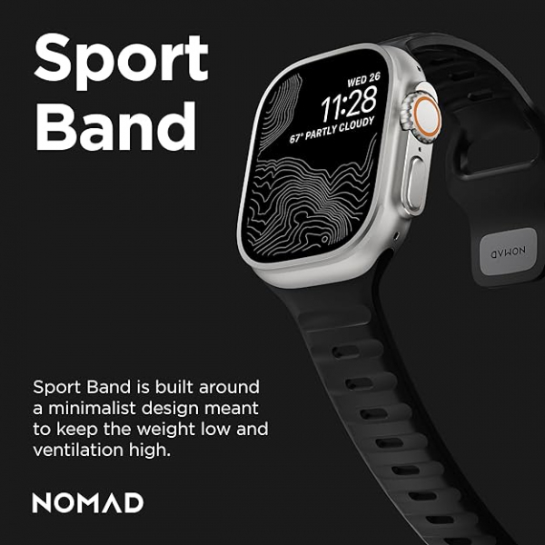 NOMAD Apple Watch Ultra 2/49mm Spor Kay-Black