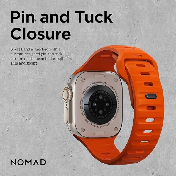 NOMAD Apple Watch Ultra 2/49mm Spor Kay-Orange