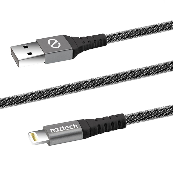 Naztech Lightning to USB rgl arj/Senkronizasyon Kablosu-Black