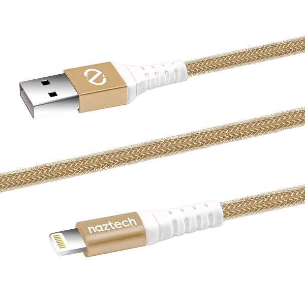 Naztech Lightning to USB rgl arj/Senkronizasyon Kablosu-Gold
