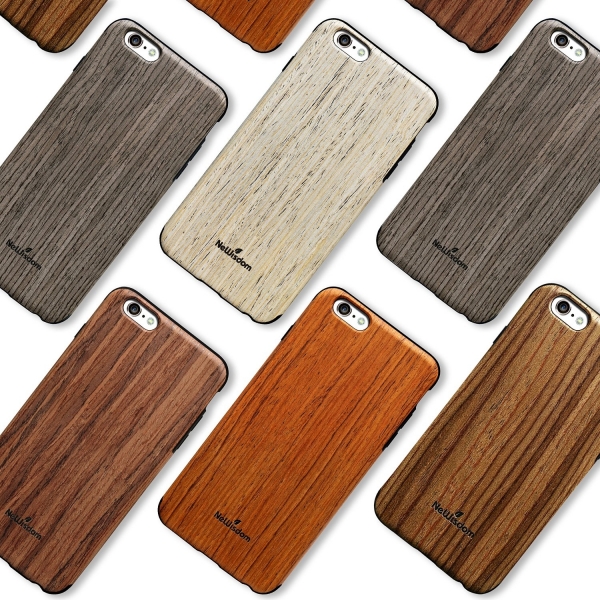 NeWisdom Apple iPhone 6 / 6S Teakwood Ahap Desenli Klf