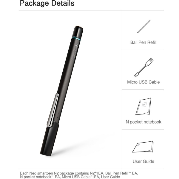 Neo Smartpen N2 Akll Kalem-Titan Black