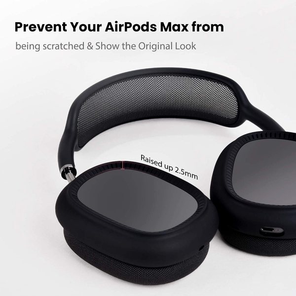 Nereides Airpod Max in Koruyucu Kulaklk Klf-Black