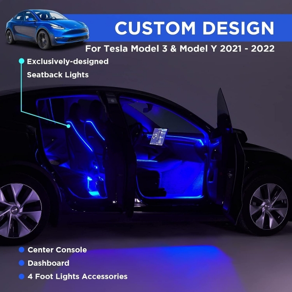 Nestour Tesla Model 3/Y Uyumlu Led Ik