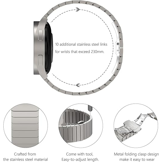 NewWays Galaxy Watch 7/6/5 44mm Kay -Silver