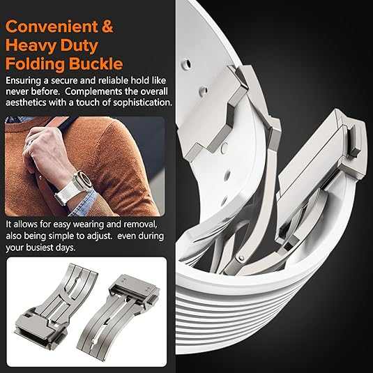 NewWays Apple Watch Ultra 3 Silikon Kay -White Titanium