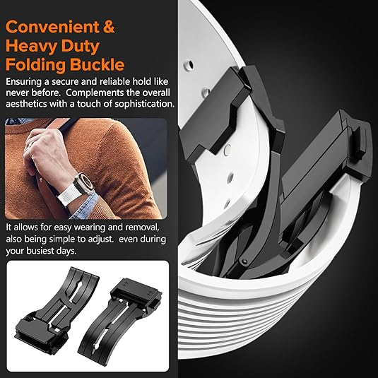 NewWays Apple Watch Ultra 3 Silikon Kay -White Black