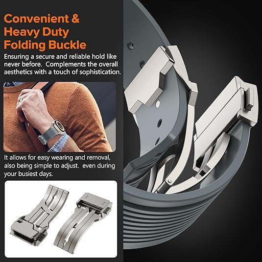 NewWays Apple Watch Ultra 3 Silikon Kay -Gray Titanium