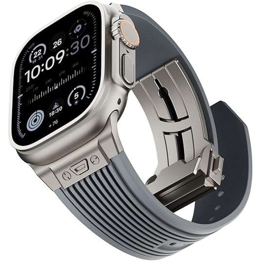 NewWays Apple Watch Ultra 3 Silikon Kay -Gray Titanium