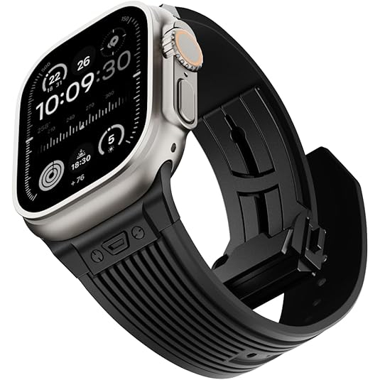 NewWays Apple Watch Ultra 3 Silikon Kay -Black Black