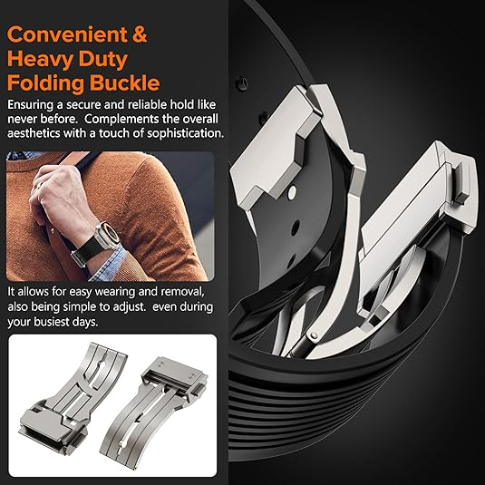 NewWays Apple Watch Ultra 3 Silikon Kay -Black Titanium