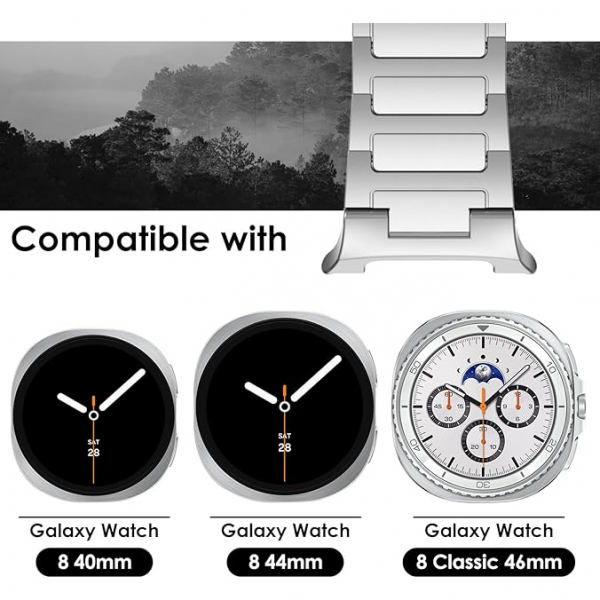 NewWays Galaxy Watch 8 Classic 46mm Kay-Silver