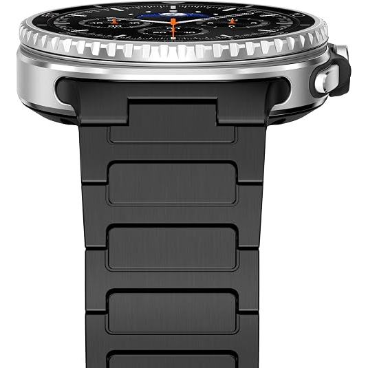 NewWays Galaxy Watch 9/8 Grade 2 Titanyum Metal Kay��-Black