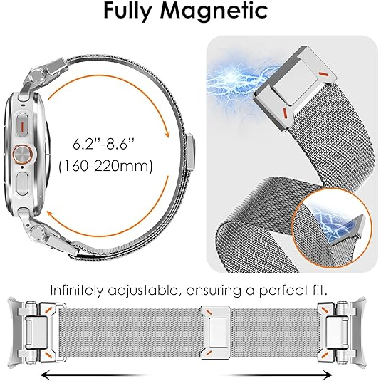 NewWays Galaxy Watch Ultra 47mm elik Kay-Silver