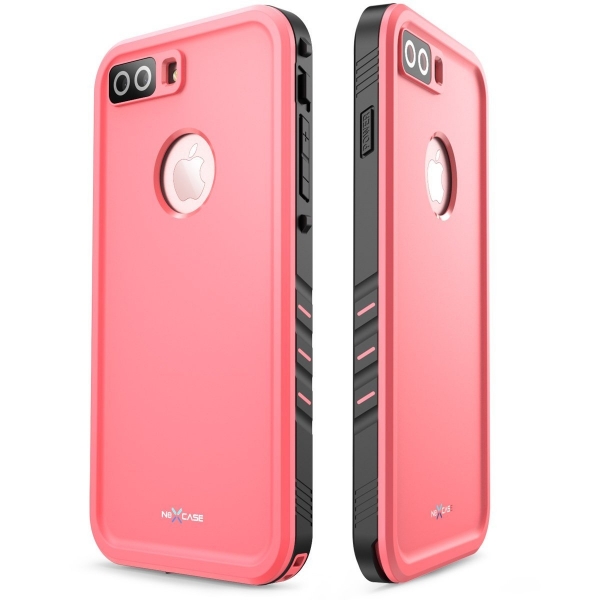 NexCase Apple iPhone 7 Plus Ekran Koruyucu ve Su Geirmez Klf-Pink