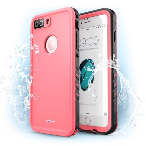 NexCase Apple iPhone 7 Plus Ekran Koruyucu ve Su Geirmez Klf-Pink