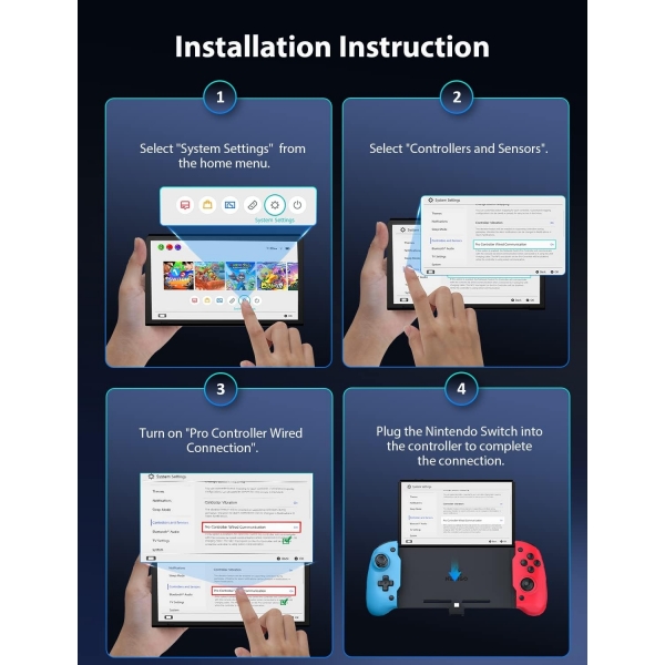 NexiGo Gripcon Nintendo Switch Ergonomik Oyun Konsolu-Classic