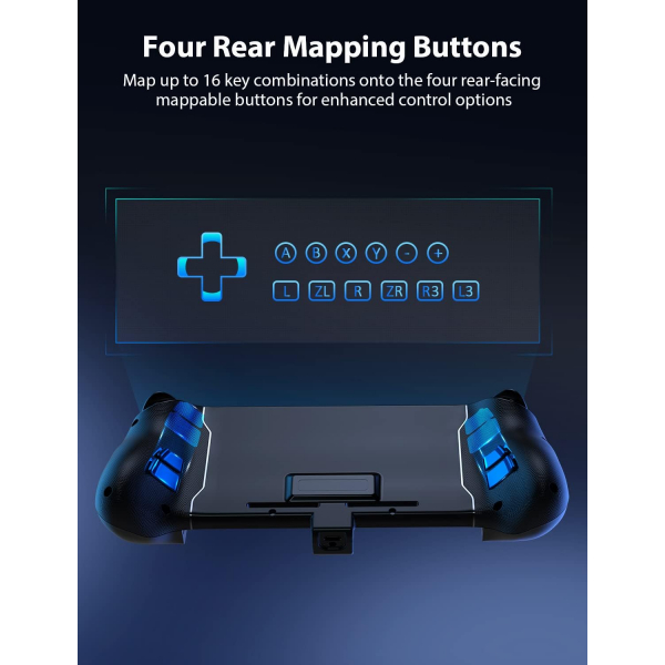 NexiGo Gripcon Nintendo Switch Ergonomik Oyun Konsolu-Black