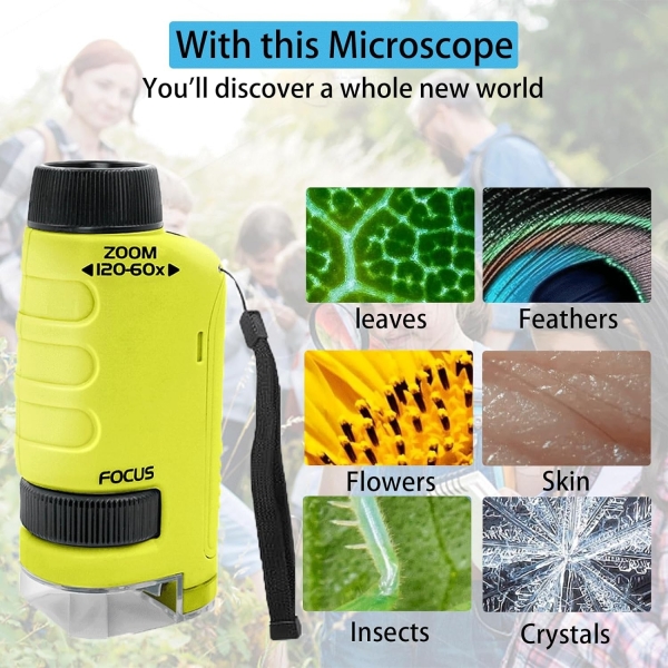 Nlur Minilabsters Mini Mikroskop -Yellow 