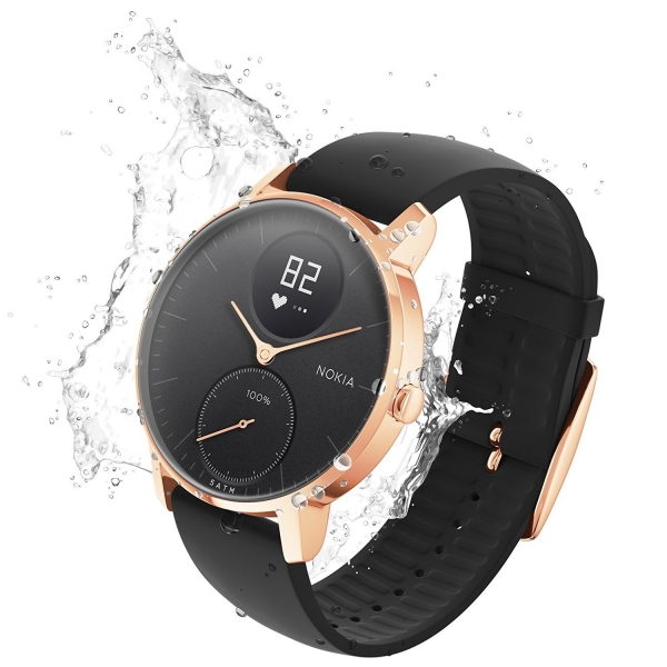 Nokia Steel HR Silikon Kay Akll Saat (36mm)-Rose Gold